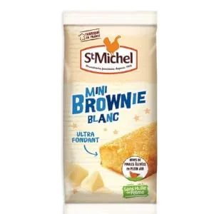 St Michel Individual white chocolate brownie casserole - 8 individual sachets 240 g - product information 1