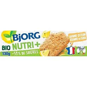 Bjorg Oat Lemon Chia Seed Biscuit 130g - Pack of 12 - product information 2