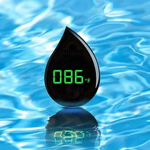 Aggforbl Aquarium Thermometer Accurate Digital Display Fish Tank Thermometer Adhesive Tank Temperature Sensor with LED, Low Energy Consumption Fish Thermometer Suitable for Reptile or Fish - product information 5