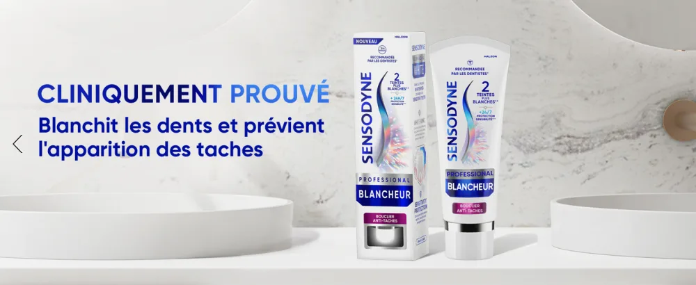 Sensodyne Professional Whitening Clinically Proven Whitening Toothpaste for Visibly Whiter Sensitive Teeth Stain Shield Mint Pack of 2 x 75ml - product information 6