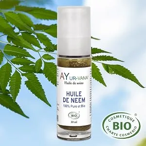 Shilajit AYur-vana 20% Fulvic Acid Extract - 60 Capsules - Energizing Detoxifying - huile de neem