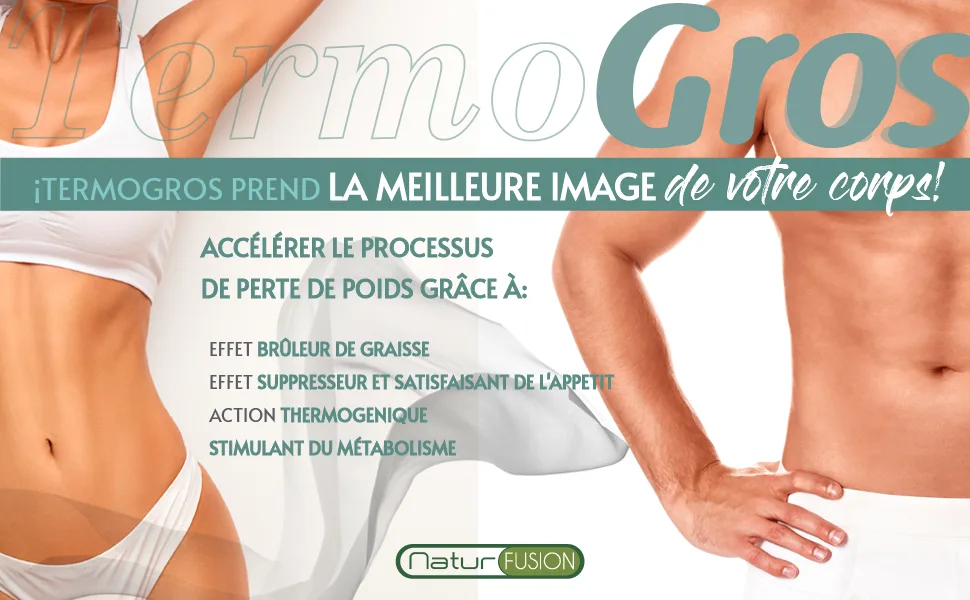 TermoGras | Weight Loss Fat Burn Appetite Reliever | Garcinia Cambogia + Glucomannan + Raspberry Ketones + African Mango + Green Coffee | Powerful Thermogenic | 60 Tablets - Perte de poids