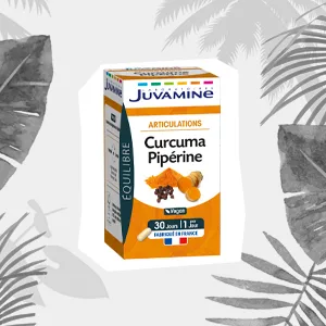JUVAMINE - Joints - Turmeric Piperine - Vegan - 1 Month Program - 30 Capsules - curcuma piperine