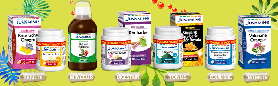 JUVAMINE - Joints - Turmeric Piperine - Vegan - 1 Month Program - 30 Capsules - gamme de produits phytothérapie juvamine