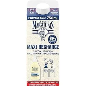 Le Petit Marseillais | Maxi Refill Liquid Soap with Antibacterial Action (750 ml brick) Liquid soap refill for - product information 2