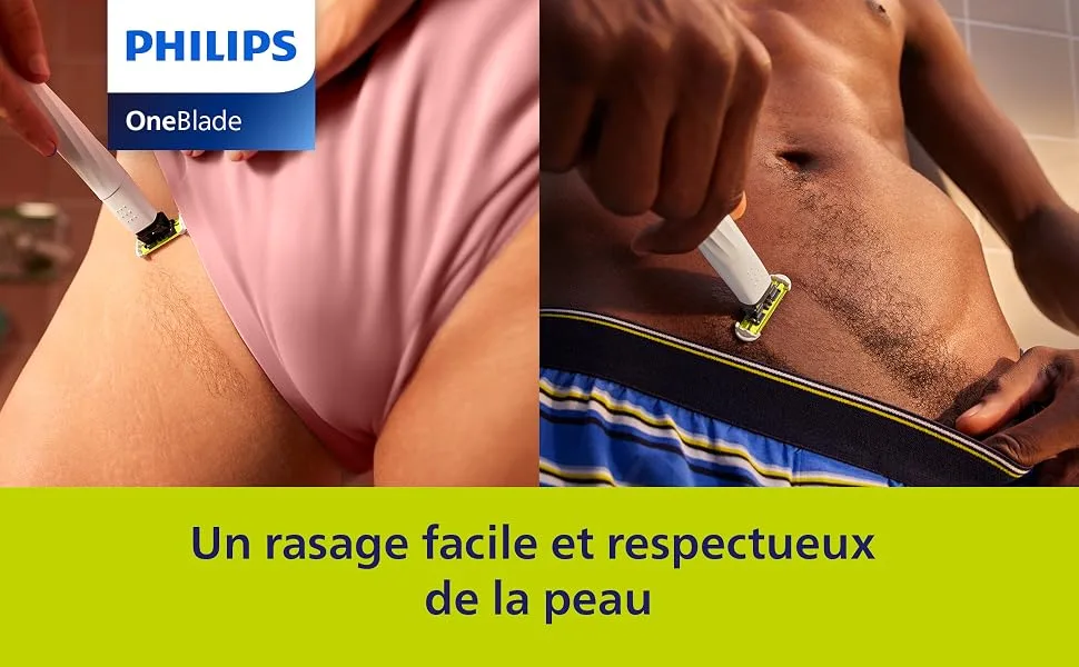 PHILIPS Oneblade Intimate QP1924/30 Designed for Pubic Hair Care Cutting and Shaving with Reinforced Skin Protection - product information 1