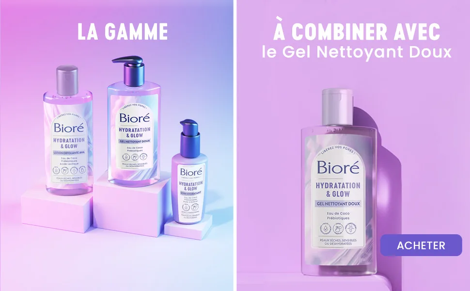 Biore AHA Hydration & Glow Exfoliating Lotion 235ml - gel gamme