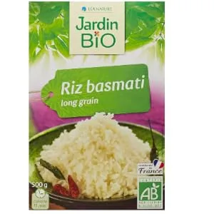 Jardin BiO tic Long Grain Basmati Rice 500 g (Pack of 1) - product information 1