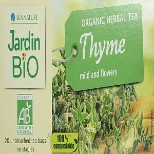 Organic Garden - Thyme Infusion - product information 2
