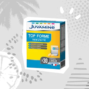 JUVAMINE - Top Forme Immunity - Helps reduce fatigue - Supports immunity - 30 Tablets - Made in France - Juvamine Top Forme Immunité X30 Comprimés