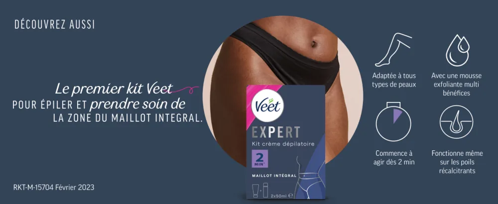 VEET Expert Armpit Depilatory Cream with Dome Applicator Works in 2 Minutes 100 ml - Crème aisselles