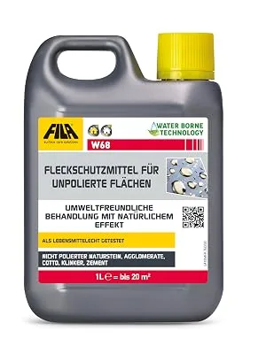 FILA Surface Care Solutions W68 Water Repellent and Oleophobic for Non-Gloss Surface Neutral 1 Litre - product information 1