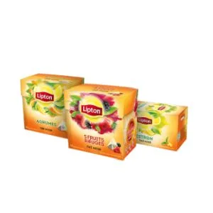 Lipton Rainforest Alliance Black Tea Vanilla & Caramel 60 Bags (Pack of 3 x 20 Bags) - Thés Noirs Parfumés