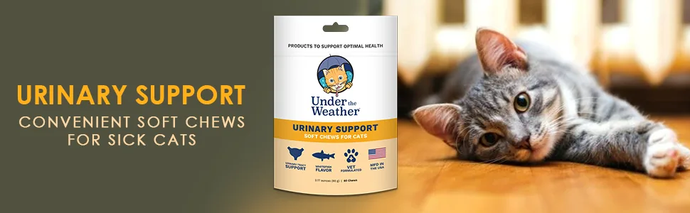 Under the Weather Soft Chews for Cats Urinary Tract Support for Cats - banner