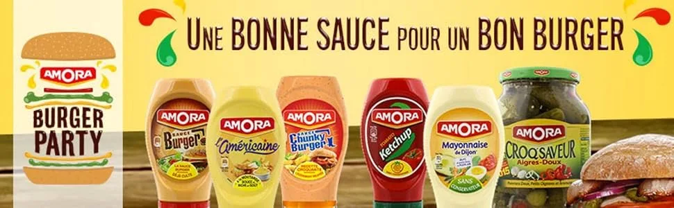 Amora Burger Sauce Soft Bottle 260g - Découvrez l