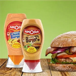 Amora Burger Sauce Soft Bottle 260g - Quelle sauce êtes vous ?