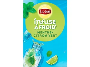 Lipton Cold Brew Cold Infusion Lemon & Mint Taste Ideal for Ice Tea Ingredients of 100% Natural Origin 6x15 Pyramid Bag - cold