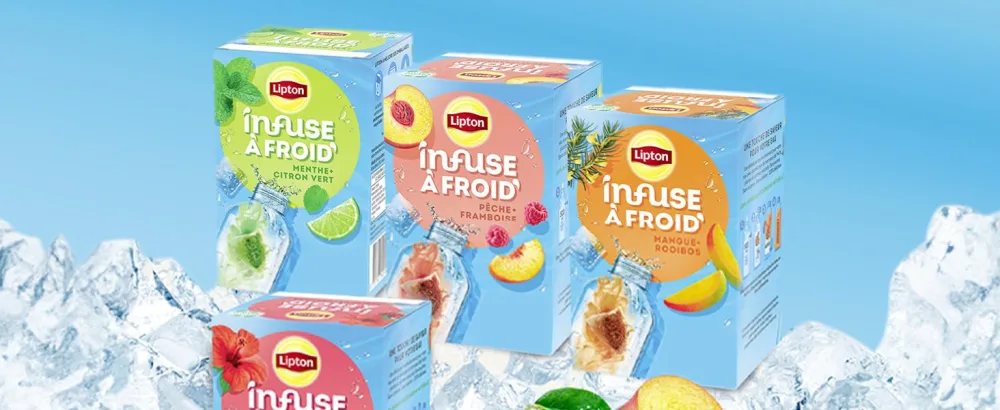 Lipton Cold Brew Cold Infusion Lemon & Mint Taste Ideal for Ice Tea Ingredients of 100% Natural Origin 6x15 Pyramid Bag - cold