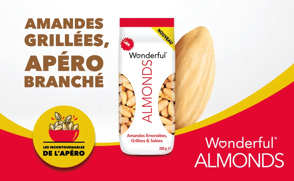 Wonderful Almonds - Grilled and Salted Plumed Almonds 200g - GRILLEES