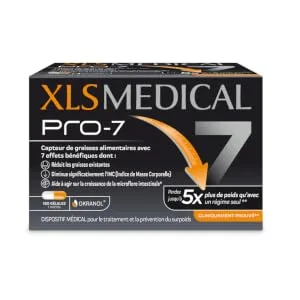 XLS MEDICAL Extra Strong - Weight Loss Aid - Triple Action - Reduces Calorie Absorption - 120 Tablets - pro7