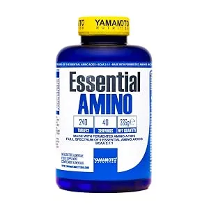 YAMAMOTO Nutrition Essential AMINO 240 Tablets Essential Amino Acids Supplement BCAA 4:1:1 Fermented & Branched Sports Supplement 312g - product information 1