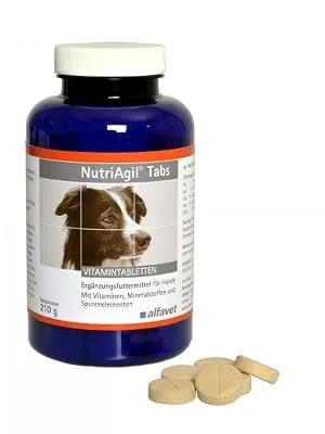 NutriAgil Tabs Unit: 210 g Food supplement for dogs with vitamins minerals and trace elements delicious chewable tablets - product information 2