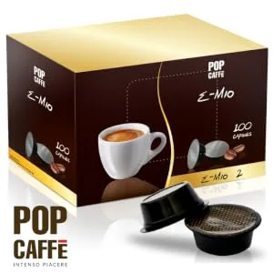 Pop Caff E-Mio 2 Lot of 100 cr meux coffee capsules compatible with Lavazza A Modo Mio - product information 1