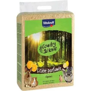VITAKRAFT - Country Home - Biodegradable Absorbent Litter Citrus Scented with Untreated Soft Wood for Rodents - Neutralizes Odors - 900g - product information 1