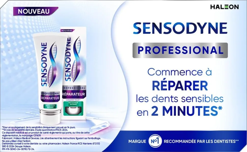 Sensodyne Professional Toothpaste Intense Clean Repair x2 - product information 1