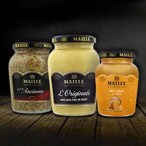 MAILLE Mustard Fine de Dijon l'Originale Jar 380 g - Set of 4 - moutarde, moutarde a l