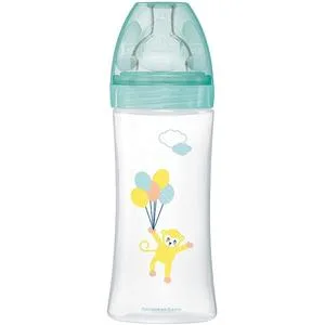 Dodie Sensation+ Anti-Colic Bottle Green Air 330 ml Flat Teat Flow 3 - product information 2