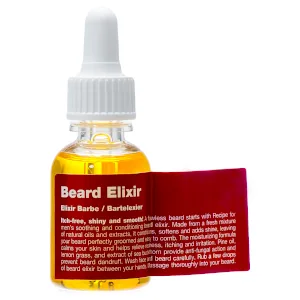 RECIPE FOR MEN Beard Elixir - Natural Oils for Softness Shine Fights Dandruff Soothes Skin with Lemongrass Made in Sweden 25 ml - recette, pour, homme, barbe, élixir, suède, scandinave