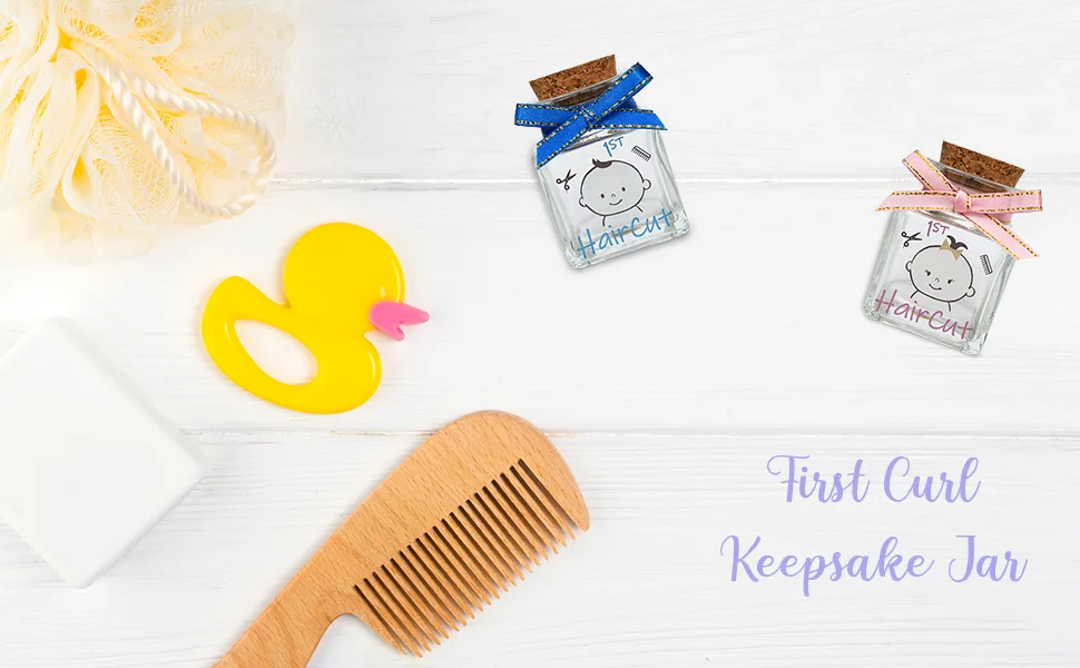 HAMUIERS First Haircut Keepsake Holder, First Curl Keepsake Box for Kids Baby Keepsake Box Baby Shower for Babies to Keep The Childhood Memory - Boy - product information 20