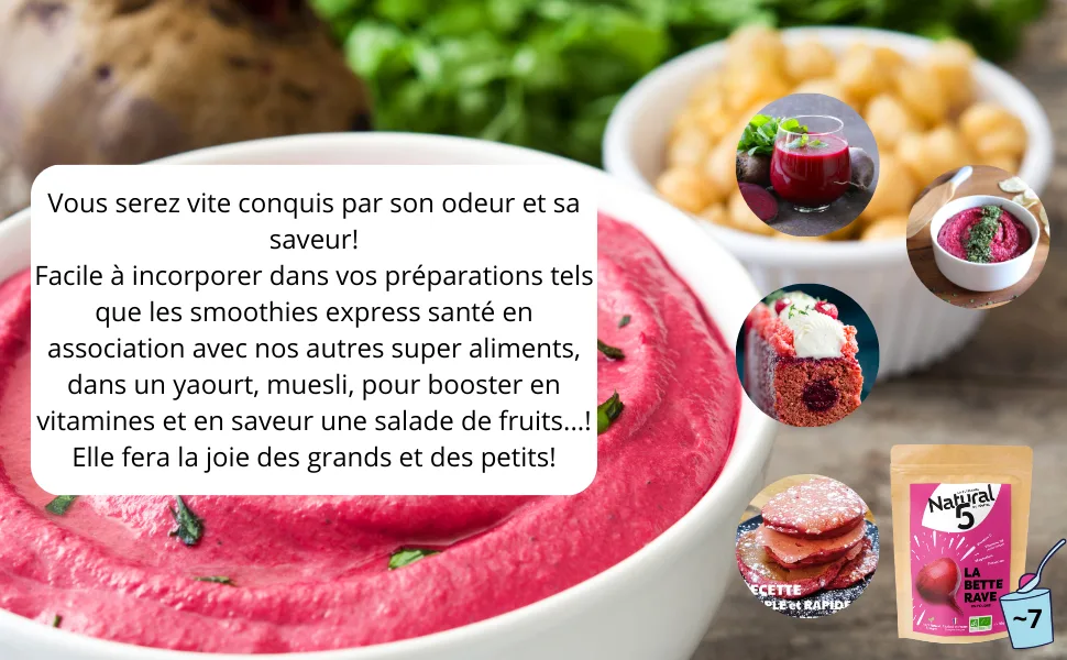 Organic beet juice powder vegan Natural 5 - recette betterave