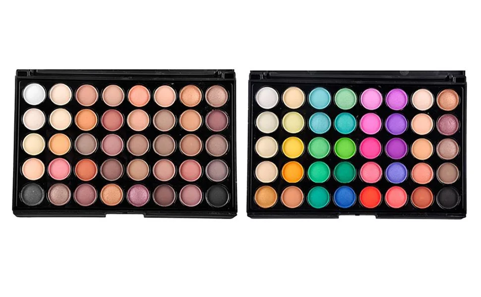 eyeshadow - 40 Colors Pearlescent Matte Eyeshadow Palette - Waterproof Natural Colors granfards palids maquillage eyeshadows Teksome - Palette d