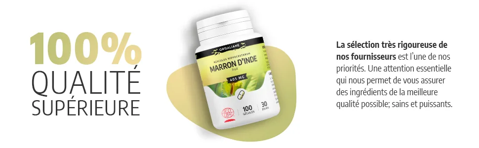 Horse Chestnut Ecocert - 250 mg - 100 capsules - Orgaliane - Marron d