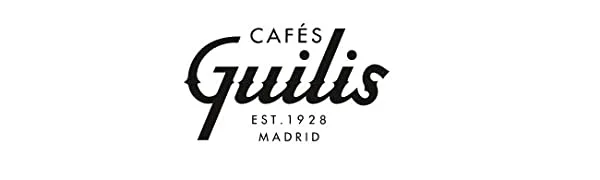 CAFES GUILIS FROM 1928 AMANDES DEL CAFE Decaffeinated Coffee Beans Intense Natural Blend 1 Kg - guilis