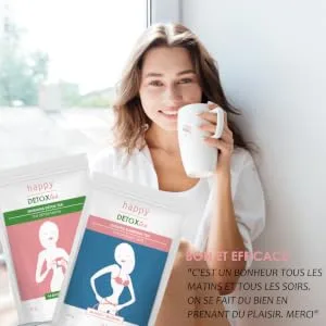 Mango and Strawberry Slimming Matcha Tea - Matcha Slim Tea - Weight Loss - Happy Detox Tea - 4 Week Treatment - 84g - Retour client Happy Detox Tea