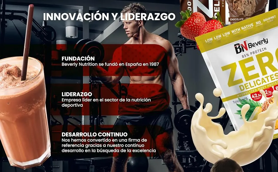 Beverly ZERO DELICATESSE | Hydrolyzed Whey Protein 80% | 1kg | Chocolate Cookies | Free Shaker for 1 Month - Women Protein