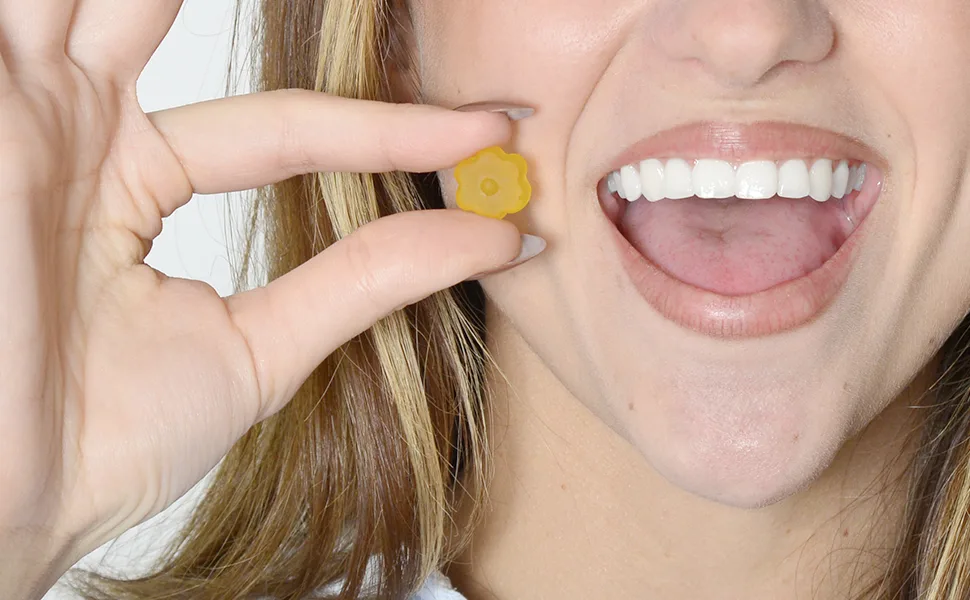 The Benevolent Energy Gummies by Pulmoll | Effective in 3 Minutes | Lemon Grapefruit Flavour - Gummies Énergie en main
