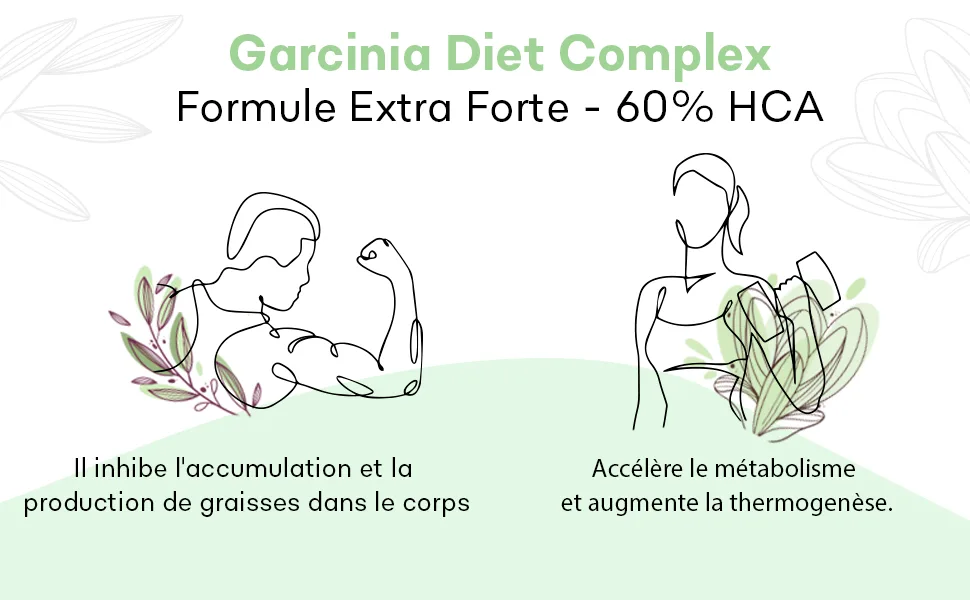Garcinia Cambogia Complex | Extra Strength | 60 Capsules | 60% HCA | 100% Natural - garcinia cambogia perte de poids, garcinia complex, garcinia cambogia extra fort,