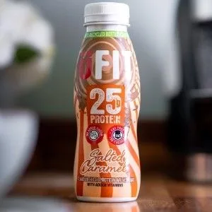UFIT High Protein Milkshake Chocolate 10x330ml - 25 g de caramel salé
