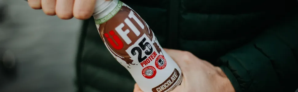 UFIT High Protein Milkshake Chocolate 10x330ml - 25 g de chocolat