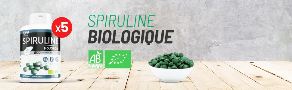 Organic Spirulina 500 mg - 2500 Tablets - product information 2