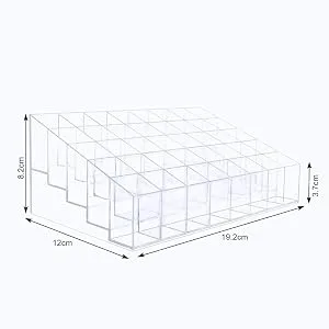 Mobengo - 40 Slot Clear Acrylic Lipstick Holder / Makeup Organizer - product information 5