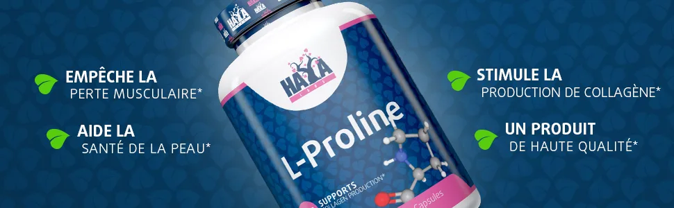 Haya Labs L-Proline 500mg 100 capsules - benefits