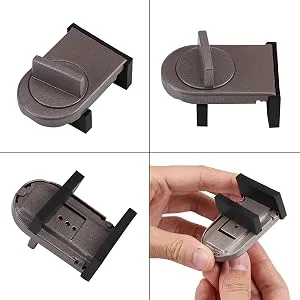 (Pack of 2) Kids Sliding Window Lock Child Safety Adjustable Sliding Door Infant Proof Security Lock Stopper Wedge - BB00728