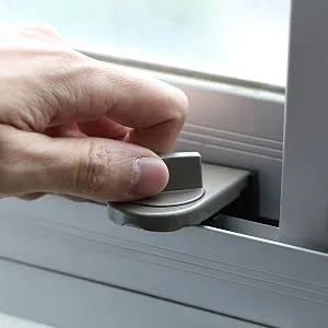 (Pack of 2) Kids Sliding Window Lock Child Safety Adjustable Sliding Door Infant Proof Security Lock Stopper Wedge - BB00728