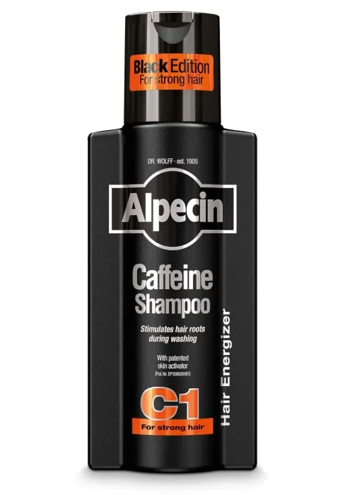 Alpecin Caffeine Shampoo C1 2x 250ml | Prevents and reduces hair loss | Natural hair growth shampoo for men - Alpecin Black FR