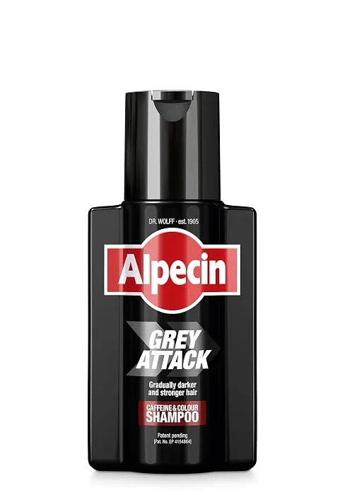 Alpecin Caffeine Shampoo C1 2x 250ml | Prevents and reduces hair loss | Natural hair growth shampoo for men - Alpecin Grey Attack FR